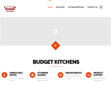 Tablet Screenshot of budgetkitchensleeds.co.uk